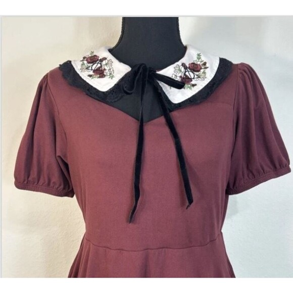 Hot Topic Harry Potter Deathly Hallows Wizarding World Sweetheart Dress Size M - Picture 9 of 13